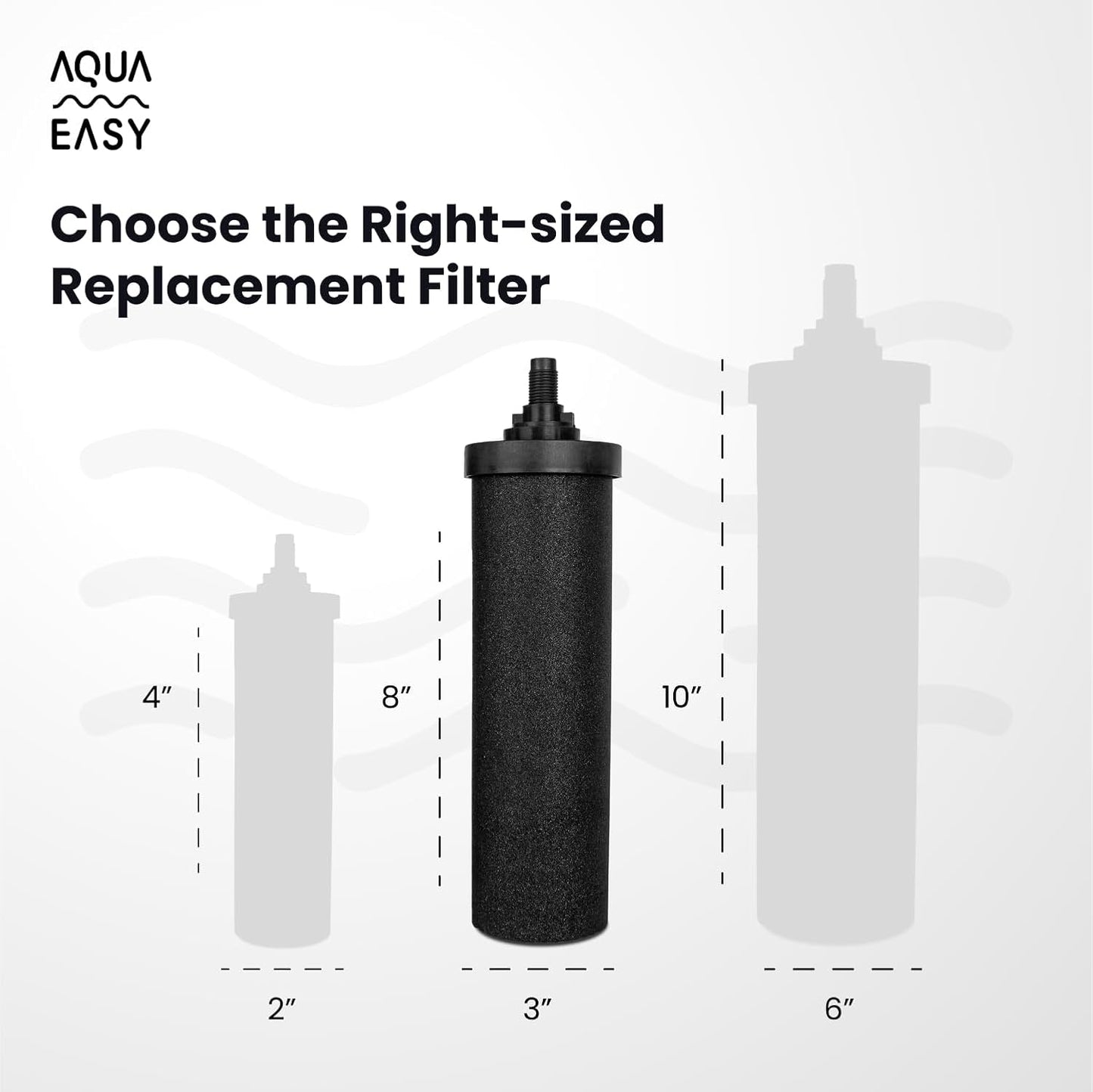 AquaEasy Stainless Steel Gravity Water Filter System (Lite)