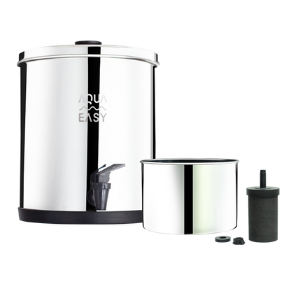 AquaEasy Go Stainless Steel 50 Cup Water Filter Dispenser