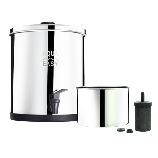 AquaEasy Go Stainless Steel 50 Cup Water Filter Dispenser