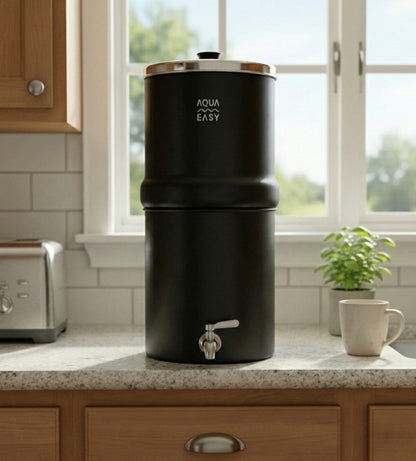 AquaEasy Stainless Steel Gravity Water Filter System