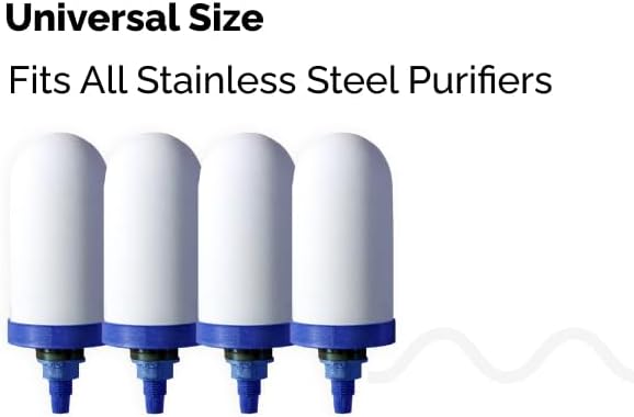 AquaEasy 4 Inch Ceramic Water Filter Candles