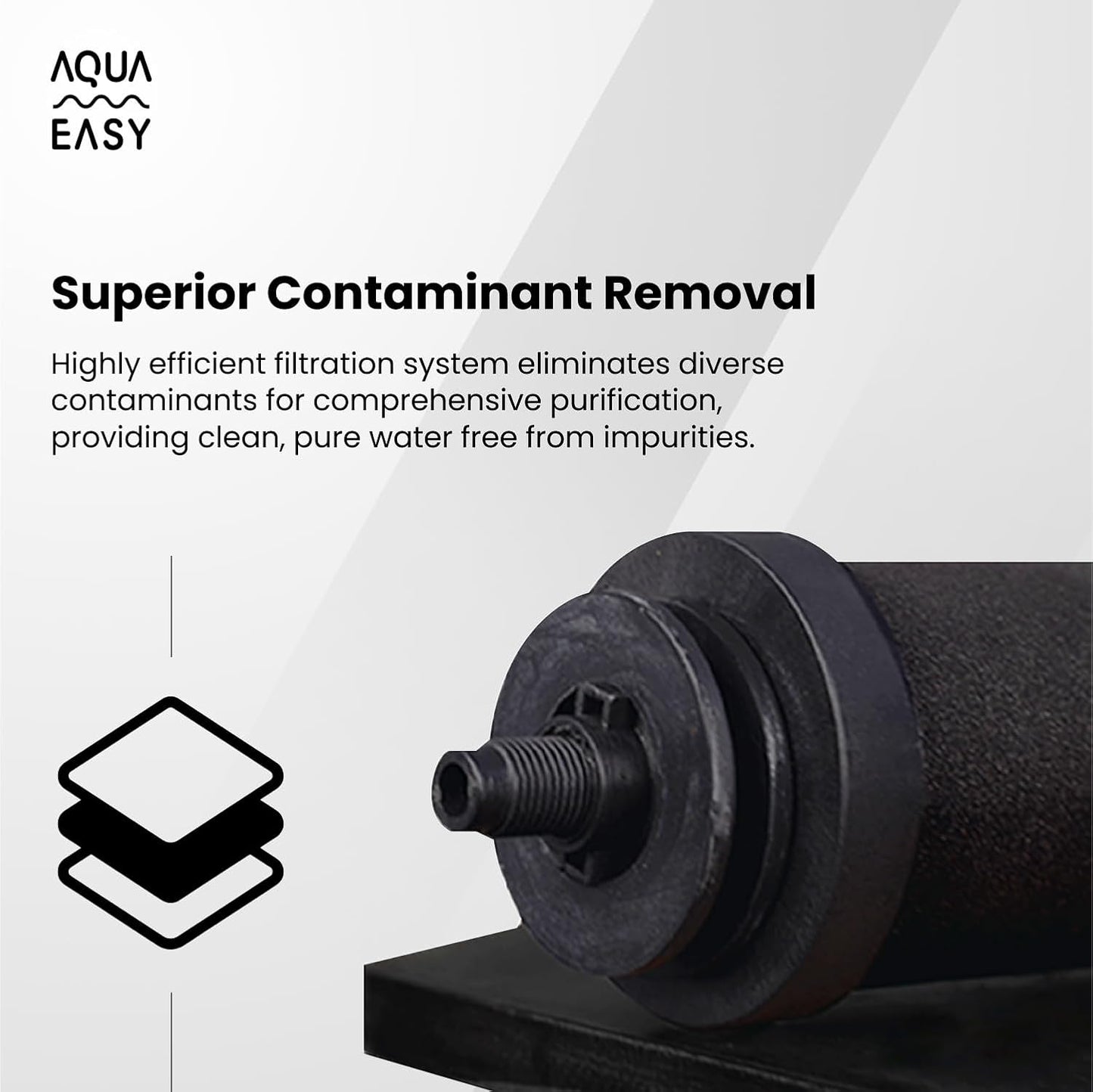 AquaEasy Go Stainless Steel 50 Cup Water Filter Dispenser