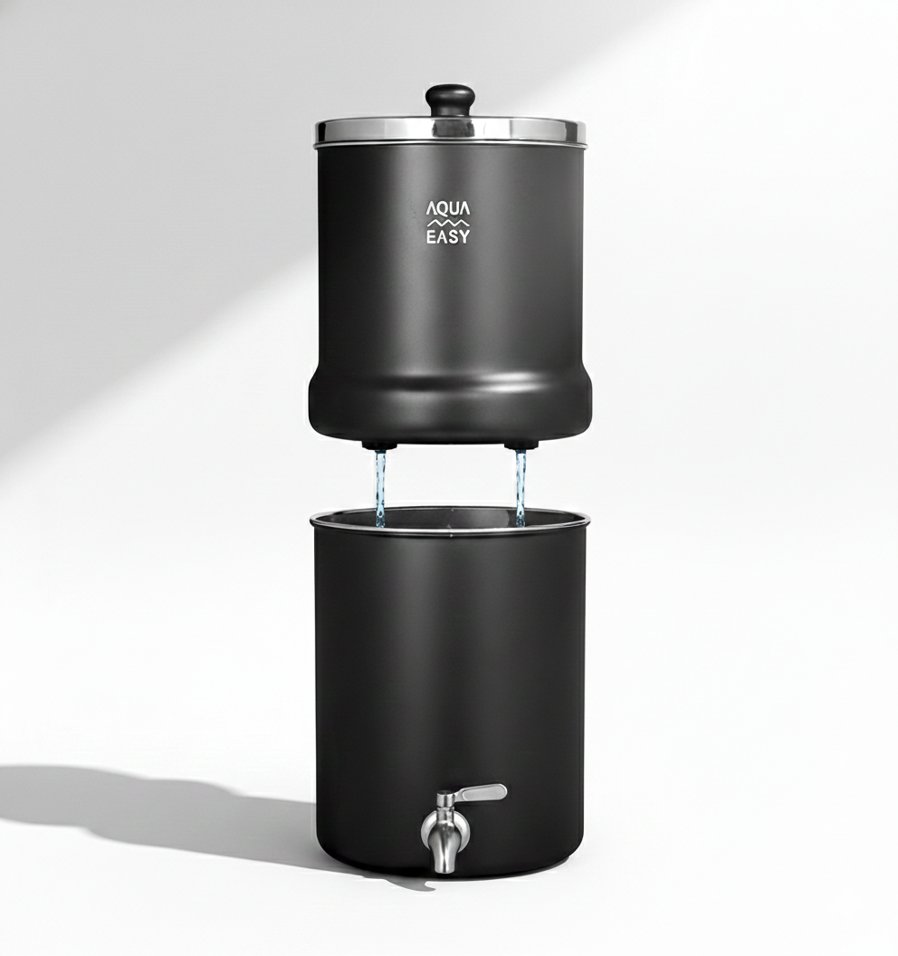 AquaEasy Stainless Steel Gravity Water Filter System